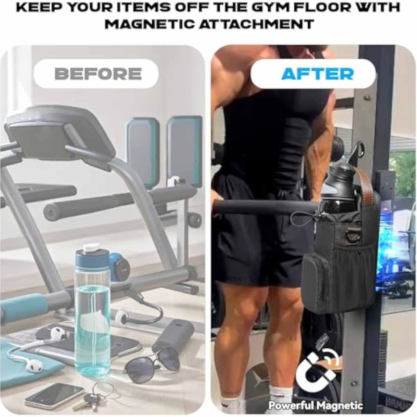 Trending New Waterproof Gym Water Bottle Rack Fitness Portable Weekend Fitness Sport Bag