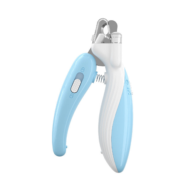Pet Nail Clippers Dog Nail Clippers Cat Nail Clippers LED Electric Nail Grinder Pet Supplies LED Light Pet Nail Clippers - CyberLLC