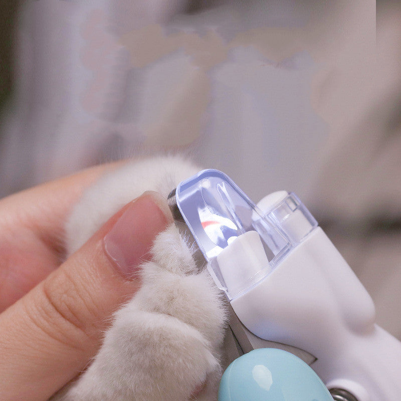 Pet Nail Clippers Dog Nail Clippers Cat Nail Clippers LED Electric Nail Grinder Pet Supplies LED Light Pet Nail Clippers - CyberLLC