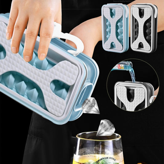 2in1 Portable Silicone Ice Ball Mold Ice Maker Water Bottle Ice Cube Mould Bottle Creative Ice Ball Diamond Curling Summer Kitchen Gadgets - CyberLLC