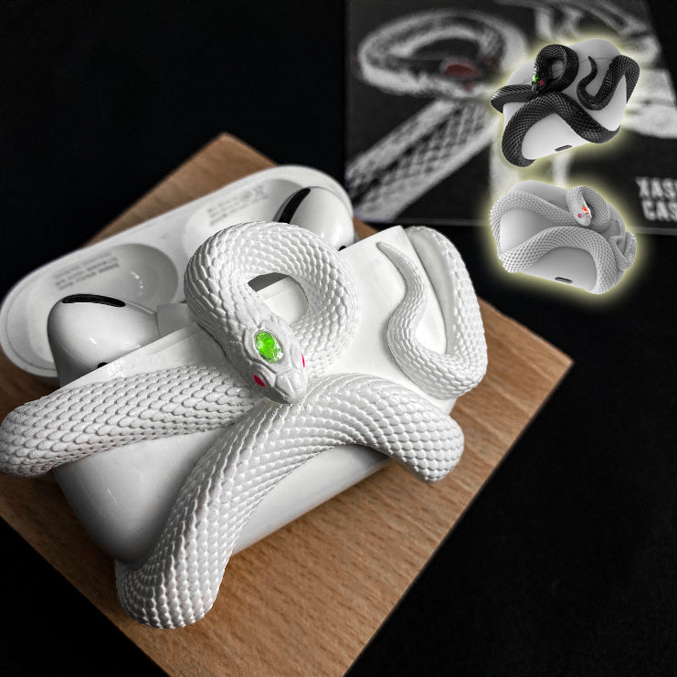 Elegant Snake Wireless Earphone Case Headset Protective Case Silicone Earphone Case Cover - CyberLLC