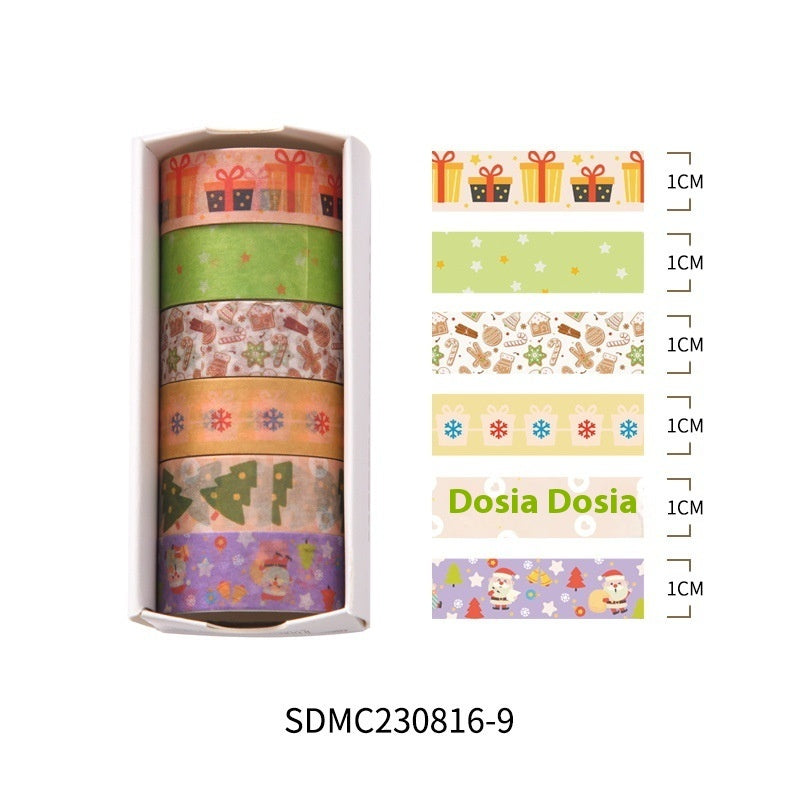 Creative Christmas Gift And Paper Adhesive Tape, Christmas Decoration Material Cute Christmas Tape - CyberLLC
