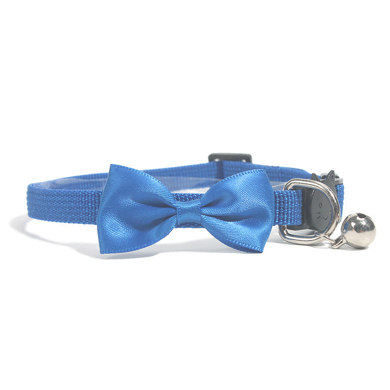 New Comfy, Pet Bow Collar Nylon Ribbon Multi-color Adjustable With Bell Pet Decorations - CyberLLC