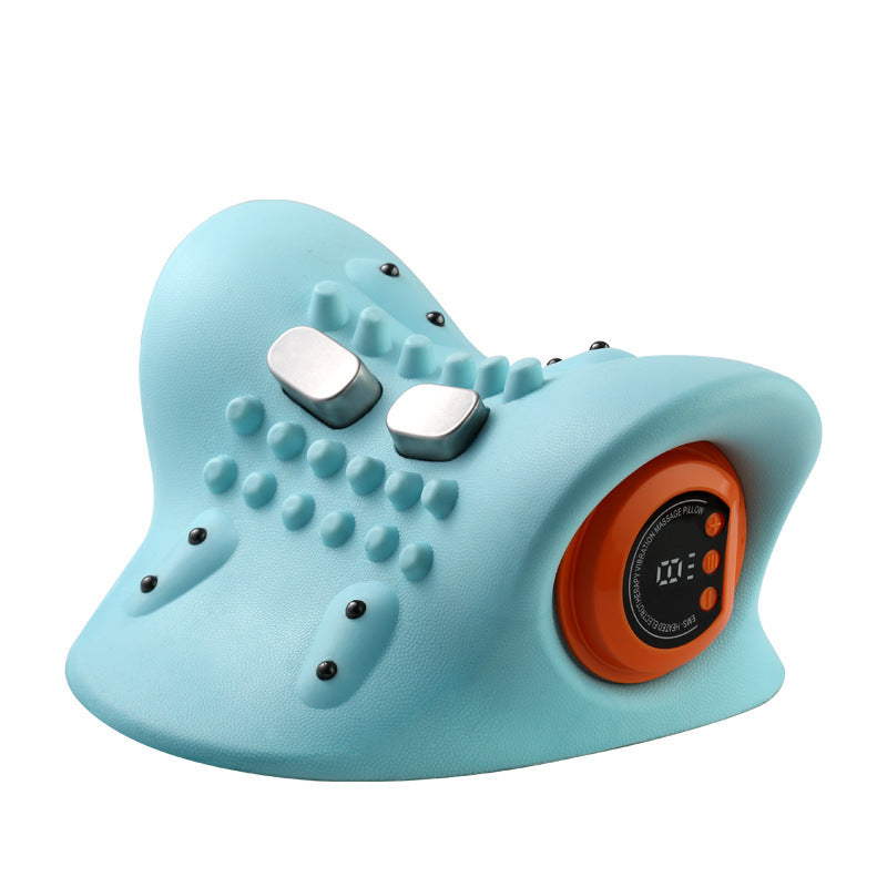 Neck Massager Adults Cervical Spine Relief Traction Portable Neck Head Acupuncture Point Massage Pillow - CyberLLC