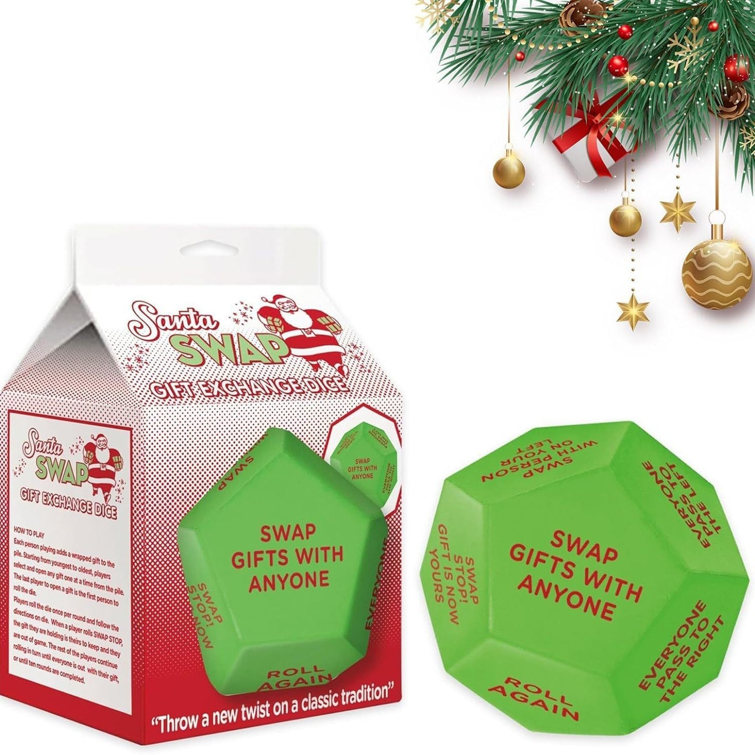 Xmas Santa Exchange Gift Dice - CyberLLC