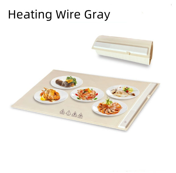 Kitchen Gadget Electric Warming Tray Hot-sale Graphene Vegetable Heating Hot Cutting Board Household Multi-functional Thermal Insulation - CyberLLC