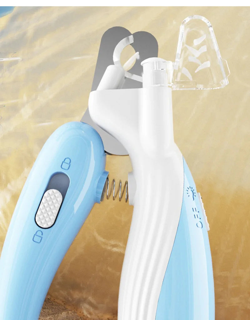 Pet Nail Clippers Dog Nail Clippers Cat Nail Clippers LED Electric Nail Grinder Pet Supplies LED Light Pet Nail Clippers - CyberLLC
