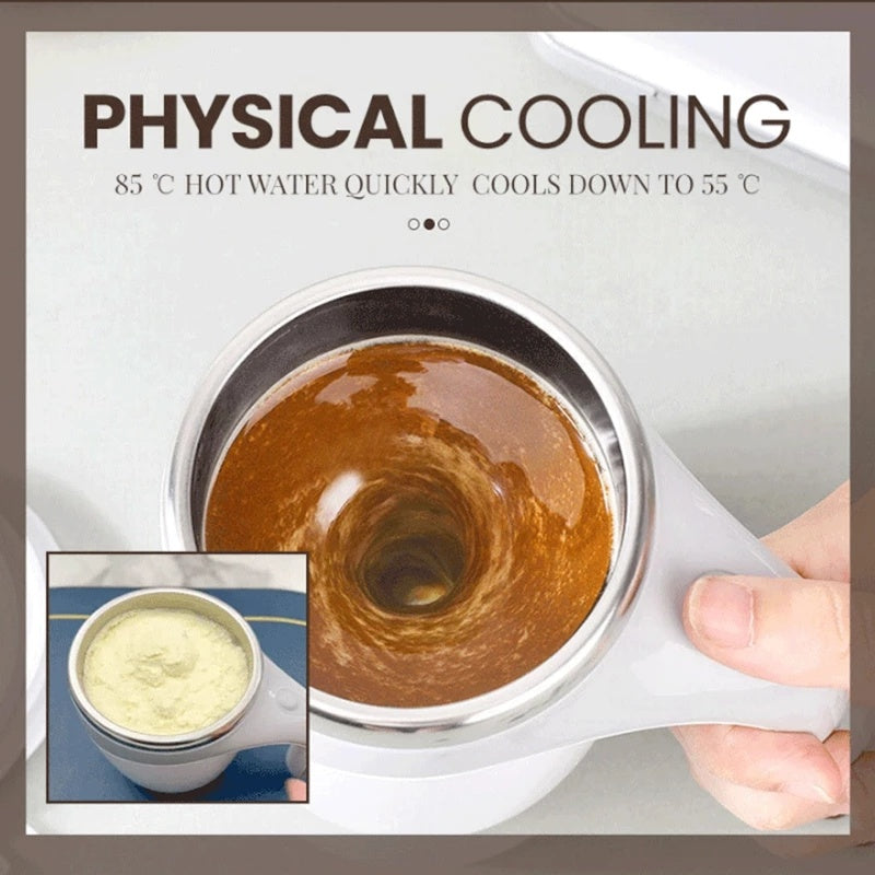Rechargeable Magnetic Stirring Cup – Elegant Automatic Mixer for Coffee & Drinks! - CyberLLC