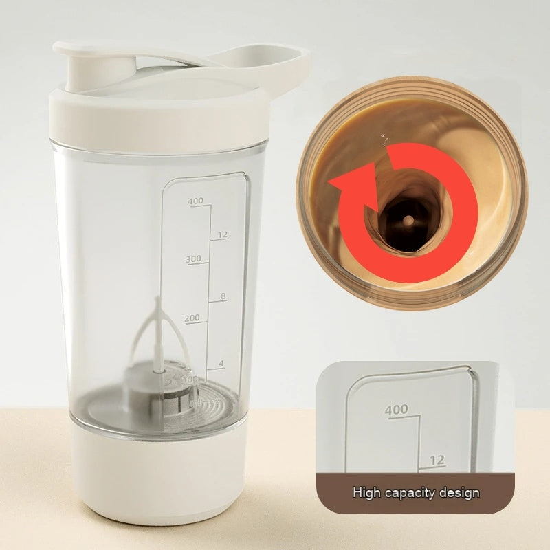 400ML 14oz Electric Protein Powder Mixing Cup Automatic Shaker Mixer Shake Bottle Milk Coffee Blender Kettle Fro Gym 1200mAh - CyberLLC