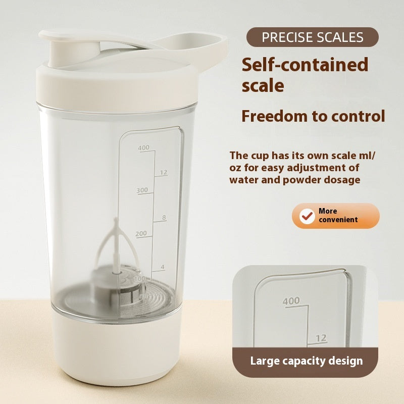 400ML 14oz Electric Protein Powder Mixing Cup Automatic Shaker Mixer Shake Bottle Milk Coffee Blender Kettle Fro Gym 1200mAh - CyberLLC