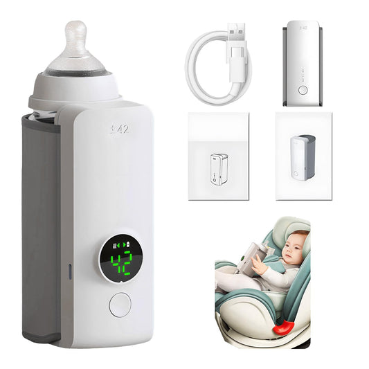 Ultimate Baby Bottle Warmer, Portable, Wireless, & Rechargeable & Keeps Milk Perfectly Warm Anywhere, Anytime! - CyberLLC