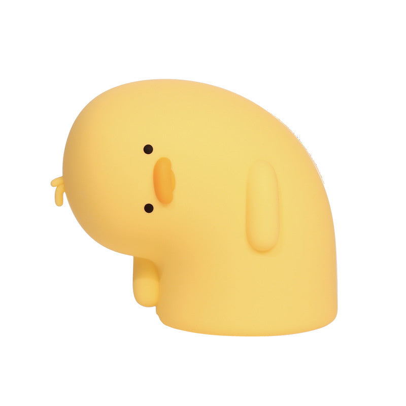Cute Duck LED Night Light USB Rechargeable Nightlights Silicone Lamp Touch Soft Mood Light Child Kid Gift Bedroom Decor - CyberLLC