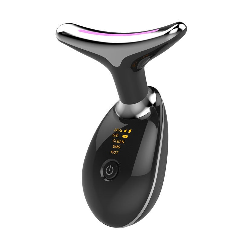 Neck Lifting EMS Thermal And Tighten Massager Electric Micro-current Wrinkle Remover Plus Massager