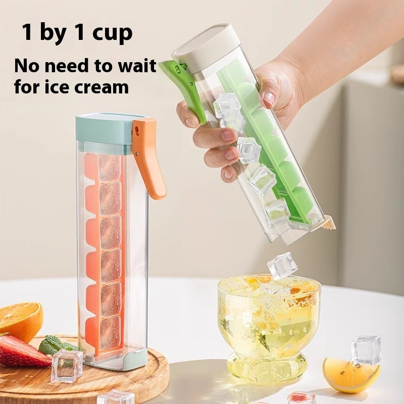 Ice Cube Press Ice Maker Ice Mold Food Grade Press Ice Tray Ice Cube Maker Ice Tray Mold With Storage Box