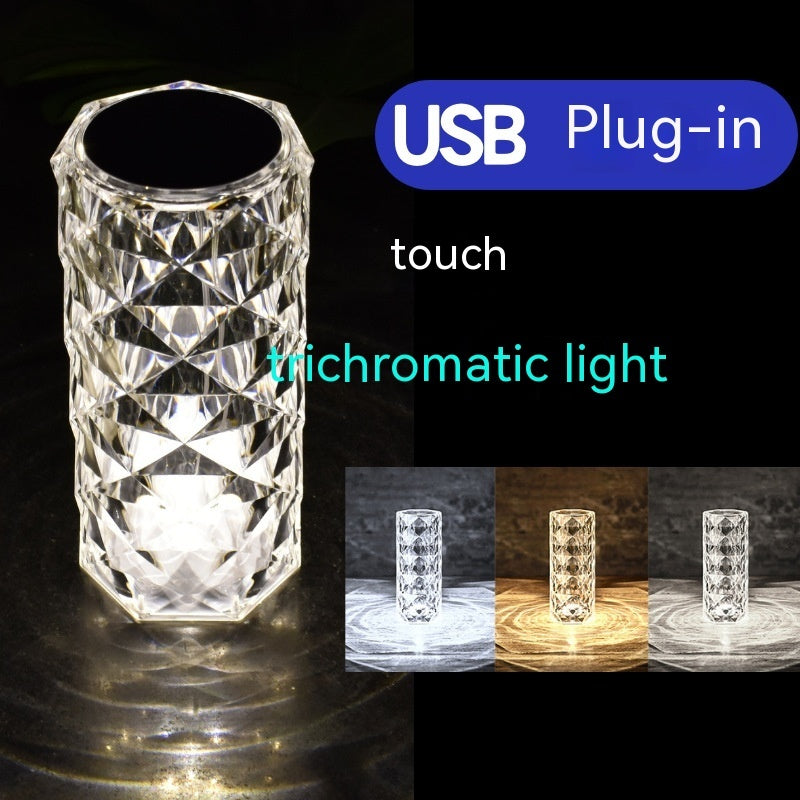 Crystal Rose Lamp Atmosphere Creative Led Table Lamp - CyberLLC