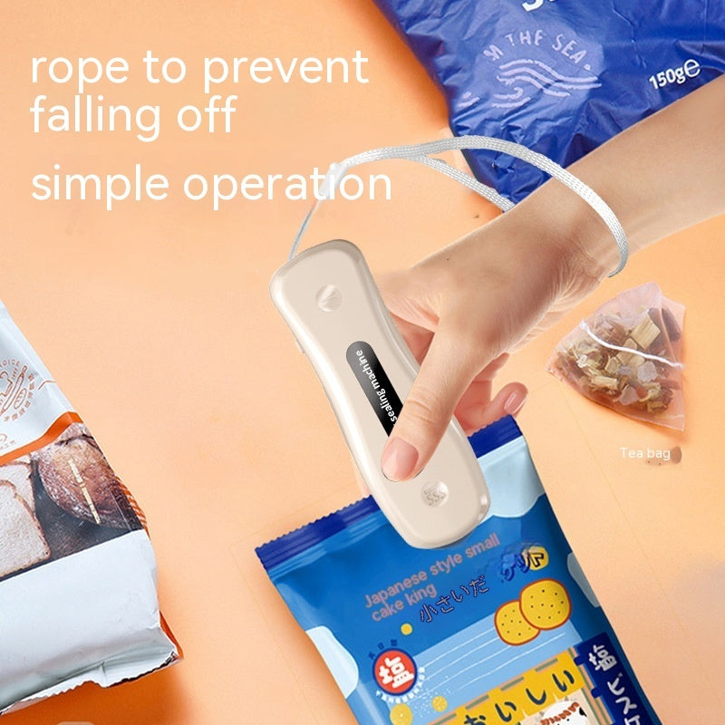 Portable Rechargeable USB Mini New, Sealing Machine: Compact Kitchen Gadget for Easy Food Preservation - CyberLLC