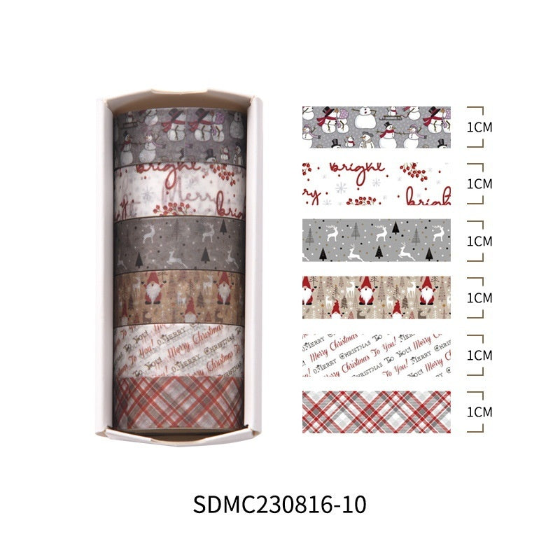 Creative Christmas Gift And Paper Adhesive Tape, Christmas Decoration Material Cute Christmas Tape - CyberLLC