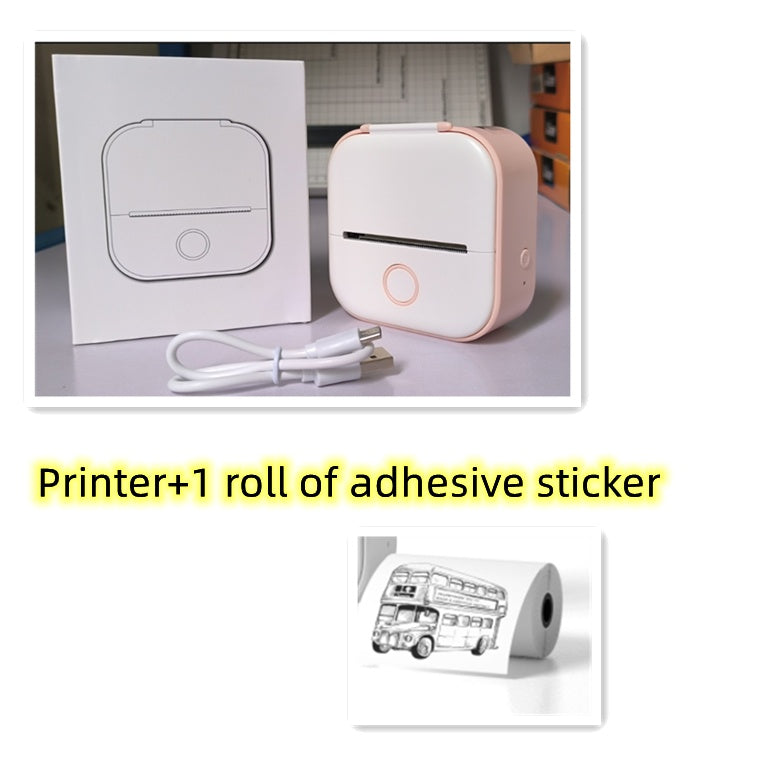Portable Bluetooth Mini Thermal Label Printer, Perfect for Photos, Price Tags, and Student Projects