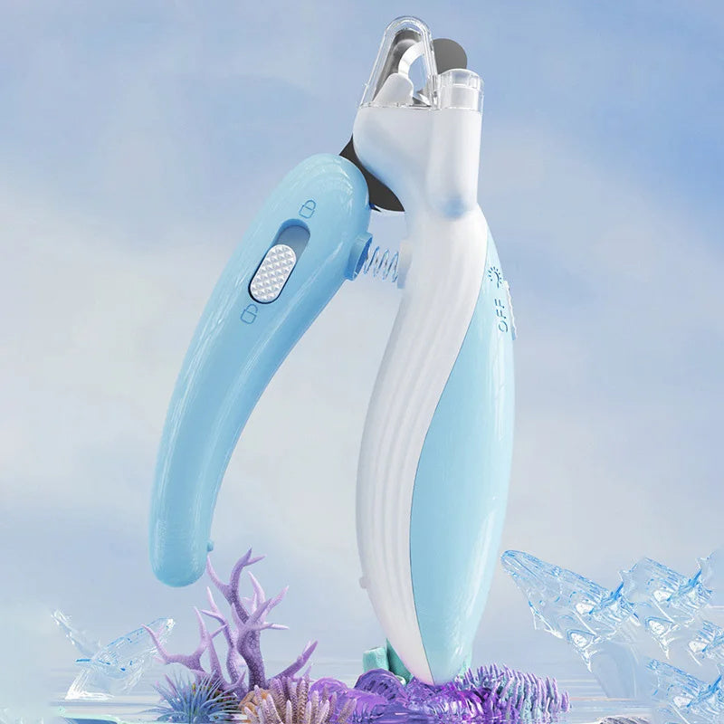 Pet Nail Clippers Dog Nail Clippers Cat Nail Clippers LED Electric Nail Grinder Pet Supplies LED Light Pet Nail Clippers - CyberLLC