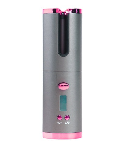 Rechargeable Automatic Hair Curler Women Portable Hair Curling Iron LCD Display Ceramic Curly Rotating Curling Wave Styer - CyberLLC