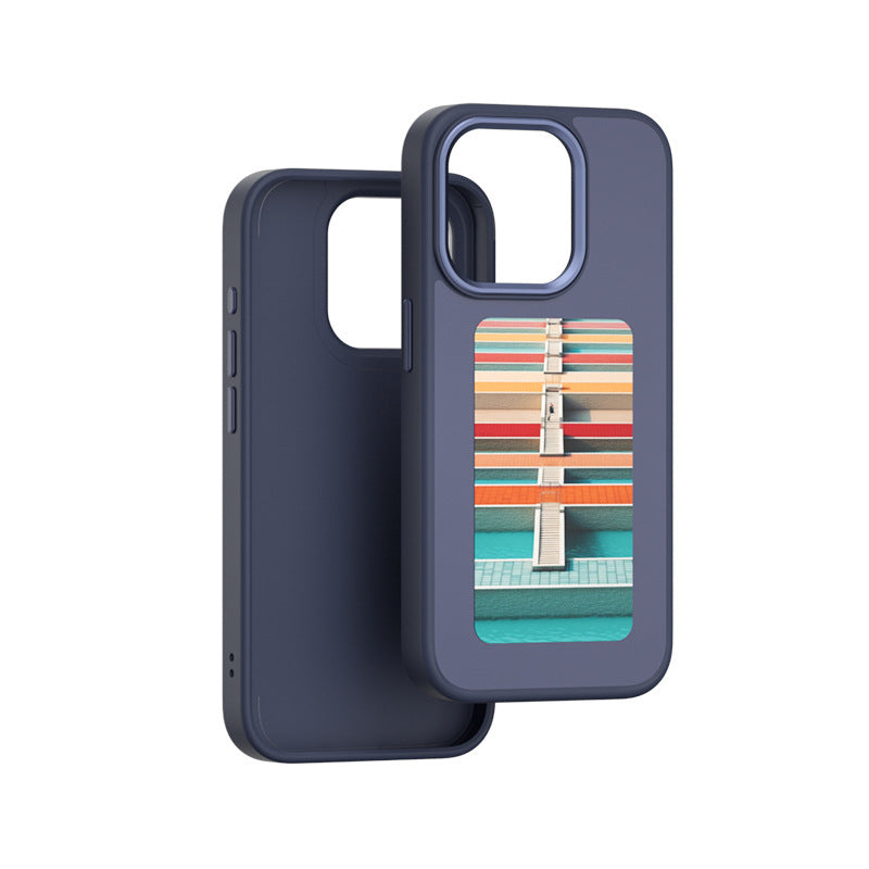 E-ink Screen Phone Case Unlimited Screen Projection Personalized Phone Cover Battery Free New Designer Luxury Phone Case - CyberLLC