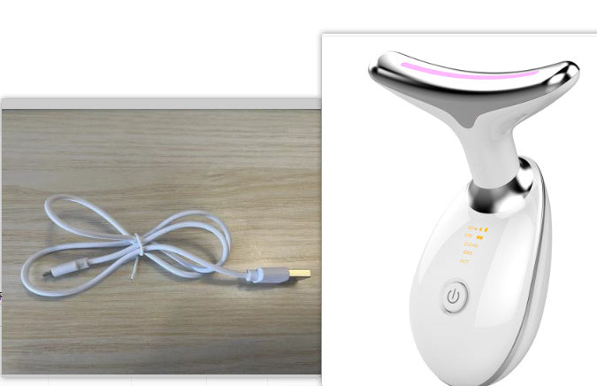 Neck Lifting EMS Thermal And Tighten Massager Electric Micro-current Wrinkle Remover Plus Massager