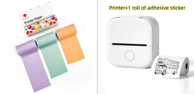 Portable Bluetooth Mini Thermal Label Printer, Perfect for Photos, Price Tags, and Student Projects