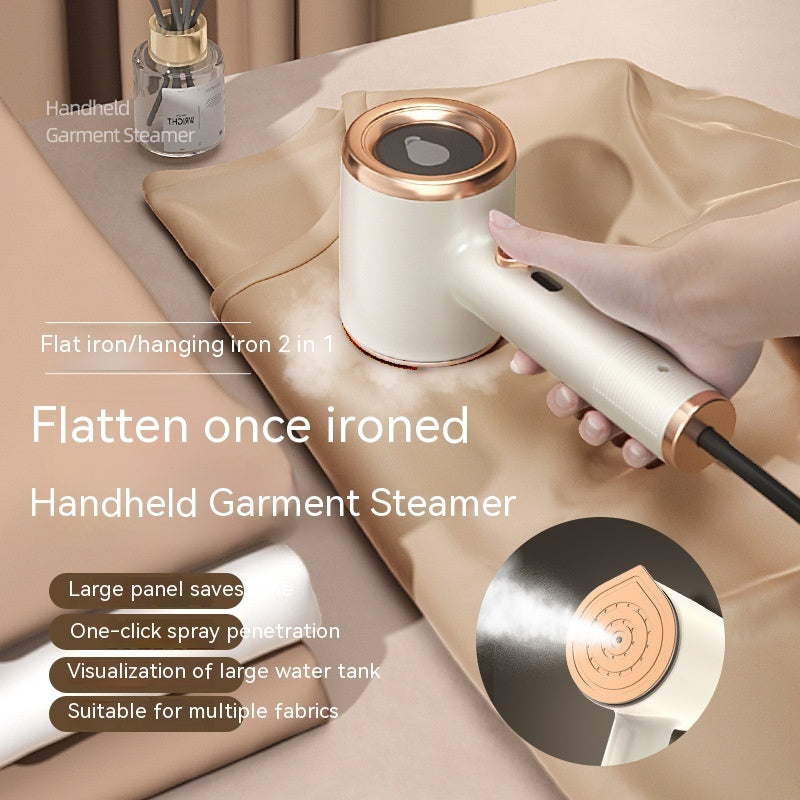All New, Elegant Mini Portable Handheld Garment Steamer, Versatile Fabric, clothes Steam Iron for Travel & Home Use, Vertical Design - CyberLLC
