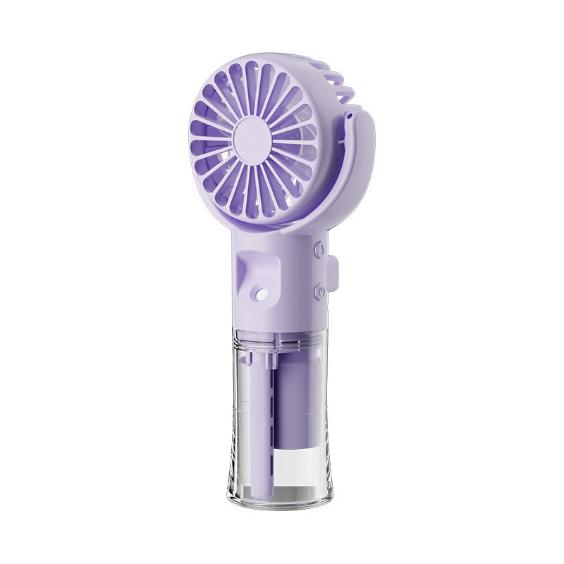 Portable Handheld Spray Fan 4-Speed Water Spray Mist Fan Summer Cooling Artifact USB Charging Summer Supplies Outdoor Mini Fan - CyberLLC