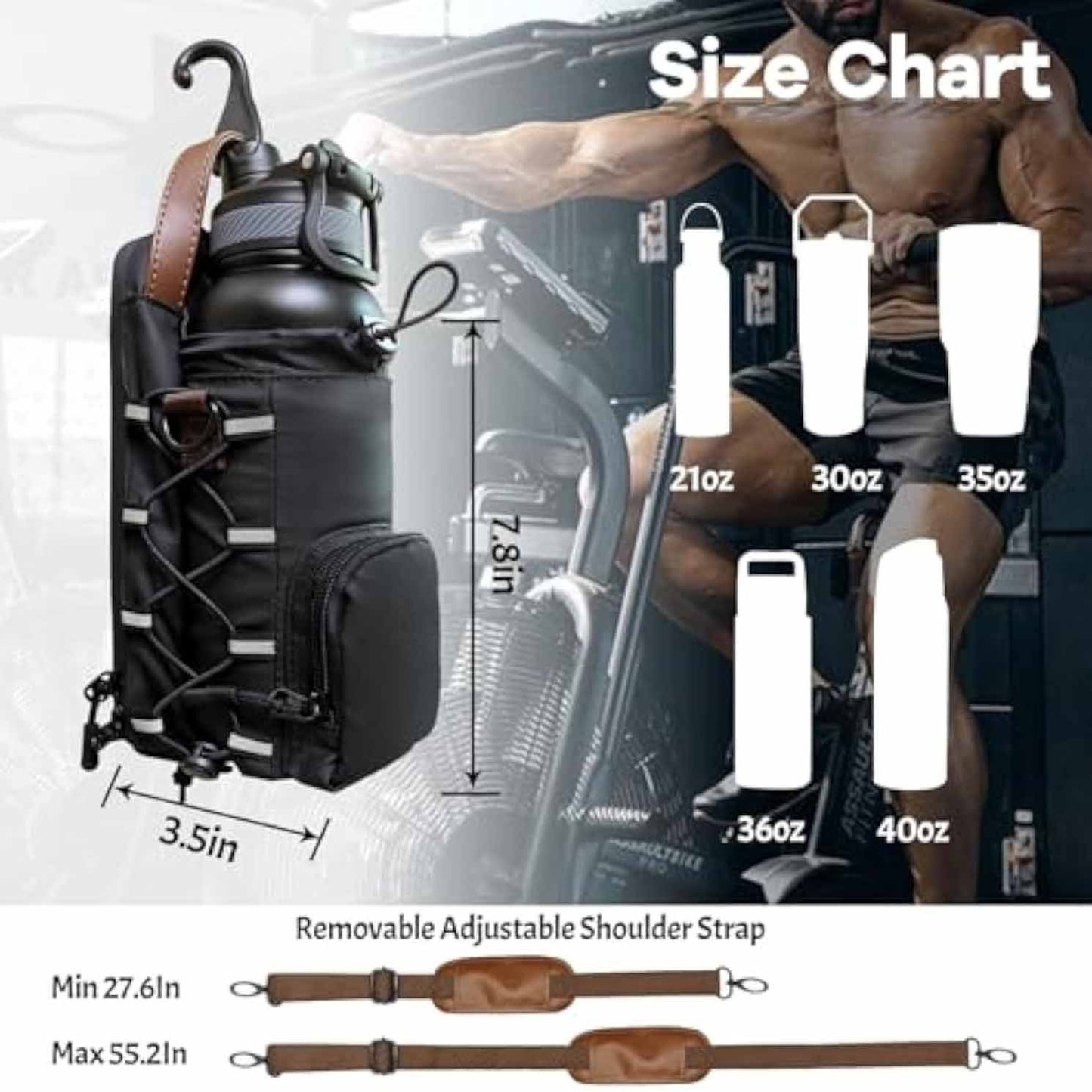 Trending New Waterproof Gym Water Bottle Rack Fitness Portable Weekend Fitness Sport Bag