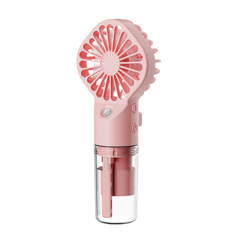 Portable Handheld Spray Fan 4-Speed Water Spray Mist Fan Summer Cooling Artifact USB Charging Summer Supplies Outdoor Mini Fan - CyberLLC