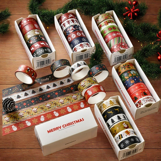 Creative Christmas Gift And Paper Adhesive Tape, Christmas Decoration Material Cute Christmas Tape - CyberLLC