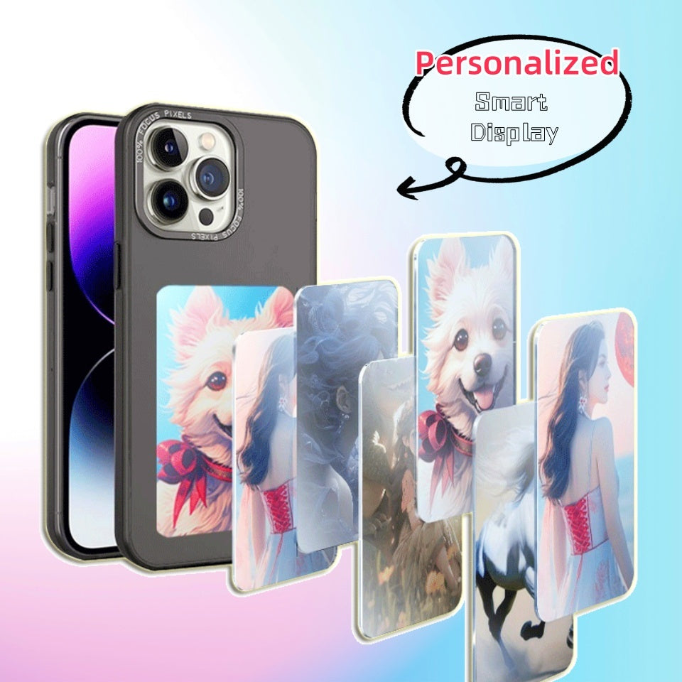 E-ink Screen Phone Case Unlimited Screen Projection Personalized Phone Cover Battery Free New Designer Luxury Phone Case - CyberLLC