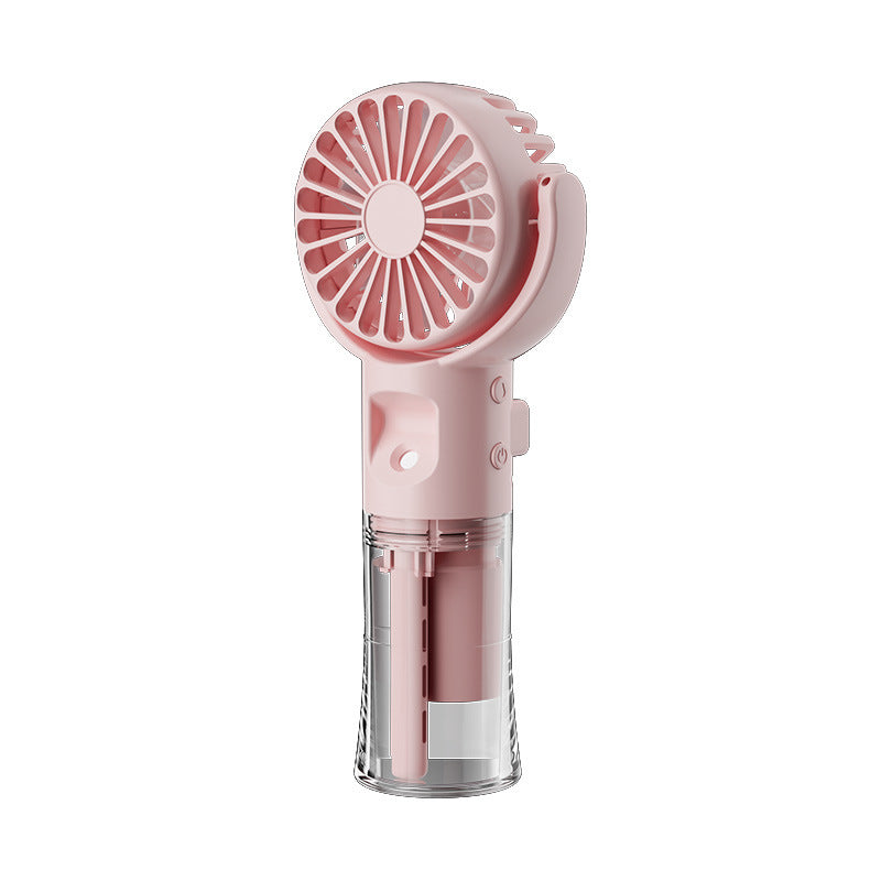 Portable Handheld Spray Fan 4-Speed Water Spray Mist Fan Summer Cooling Artifact USB Charging Summer Supplies Outdoor Mini Fan - CyberLLC