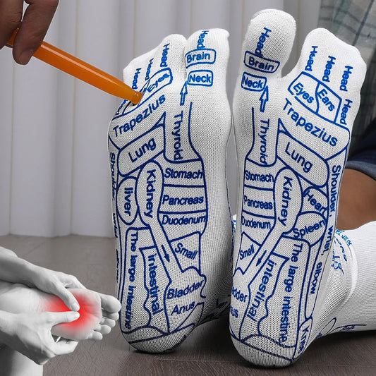 Massage Relieve Tired Feet Socks Acupressure Foot Massager Reflexology Socks Foot Point Sock Foot Point Tool Physiotherapy Sock - CyberLLC