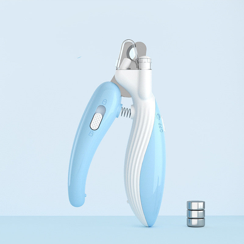 Pet Nail Clippers Dog Nail Clippers Cat Nail Clippers LED Electric Nail Grinder Pet Supplies LED Light Pet Nail Clippers - CyberLLC