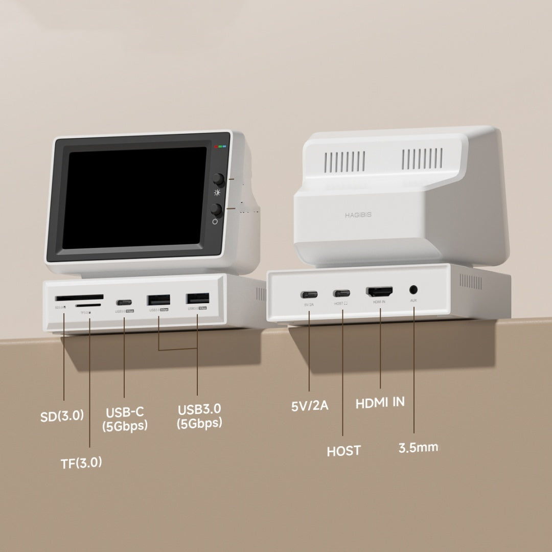 Small Computer Secondary Screen Desktop Expansion Dock Chassis - CyberLLC