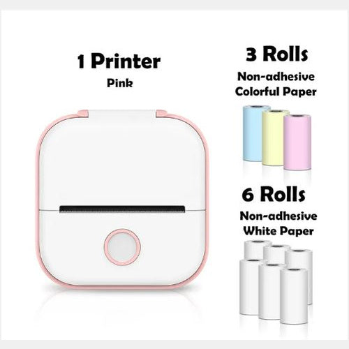 Portable Bluetooth Mini Thermal Label Printer, Perfect for Photos, Price Tags, and Student Projects