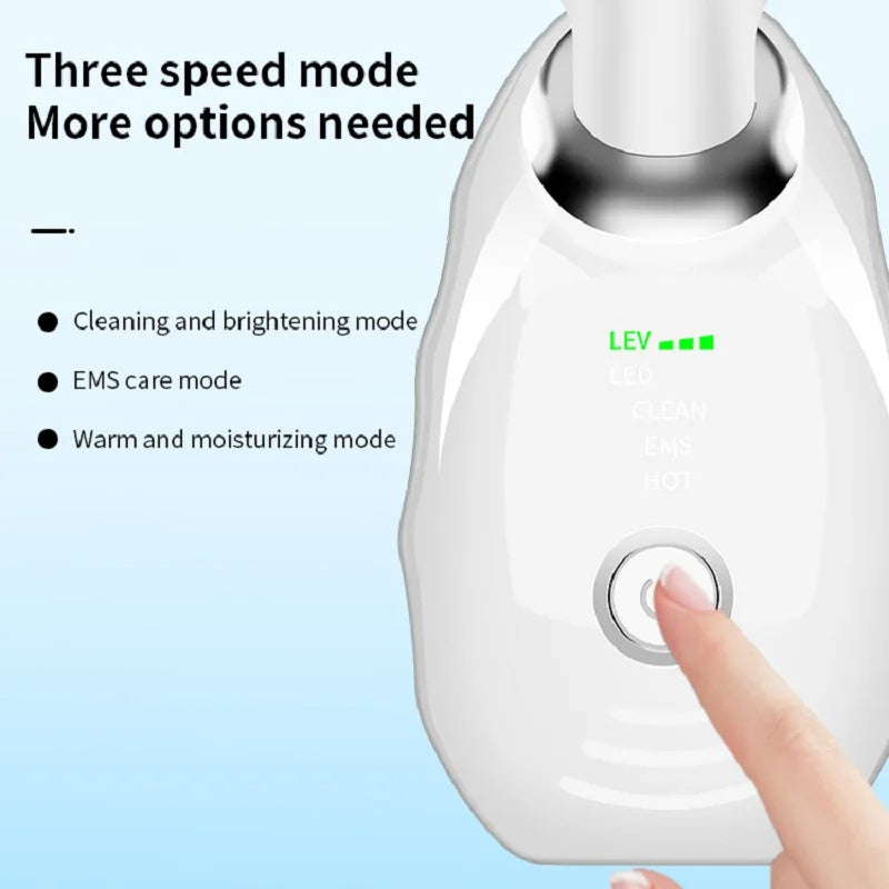 Neck Face Beauty Device Colorful LED Photon Therapy Skin Tighten Reduce Double Chin Anti Wrinkle Remove Lifting Massager - CyberLLC