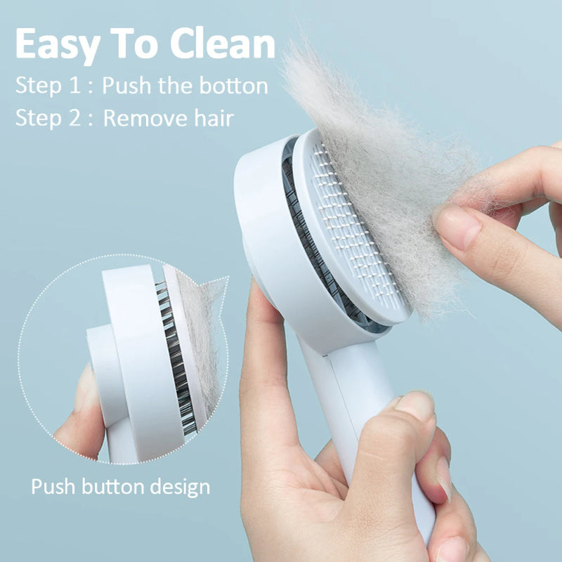 Premium Pet Ultra Comb Hair Remover Brush Cat & Dog Pet Comb Self Cleaning Massage Brushes Grooming Supplies
