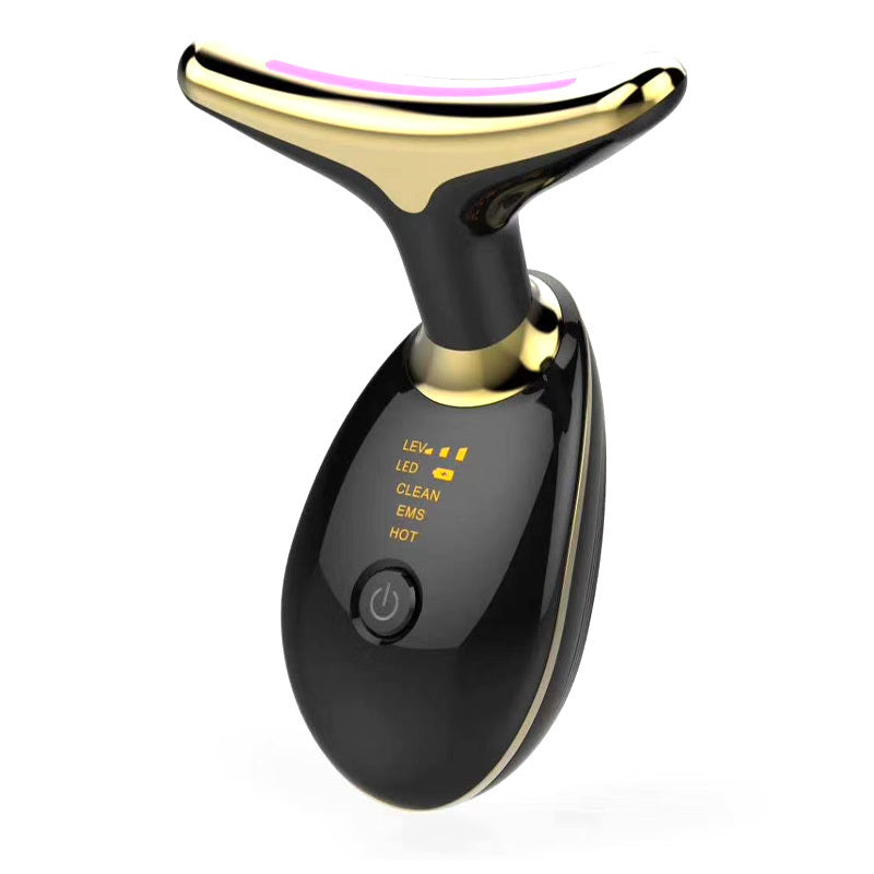 Neck Lifting EMS Thermal And Tighten Massager Electric Micro-current Wrinkle Remover Plus Massager
