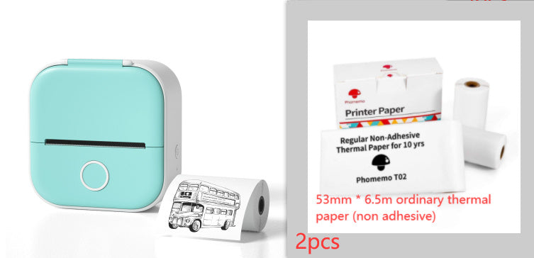 Portable Bluetooth Mini Thermal Label Printer, Perfect for Photos, Price Tags, and Student Projects - CyberLLC