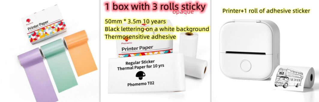 Portable Bluetooth Mini Thermal Label Printer, Perfect for Photos, Price Tags, and Student Projects