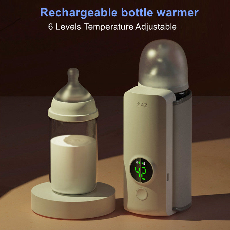 Ultimate Baby Bottle Warmer, Portable, Wireless, & Rechargeable & Keeps Milk Perfectly Warm Anywhere, Anytime! - CyberLLC