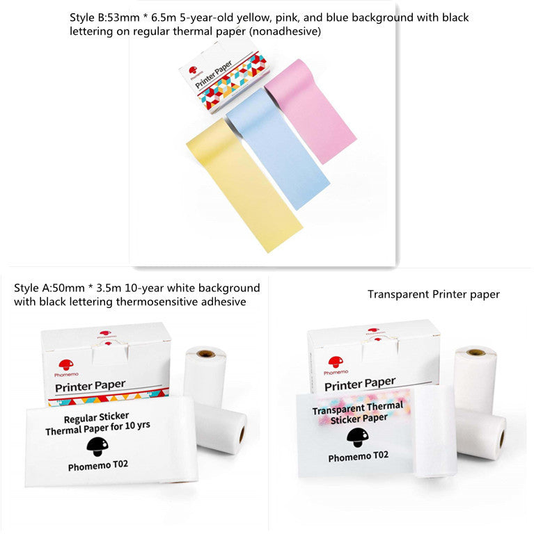 Portable Bluetooth Mini Thermal Label Printer, Perfect for Photos, Price Tags, and Student Projects