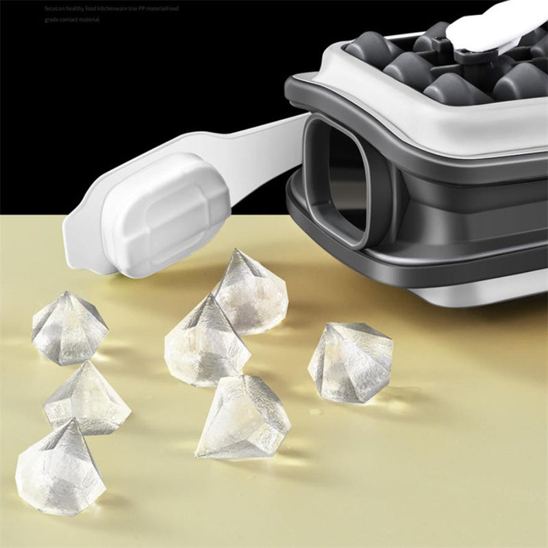 2in1 Portable Silicone Ice Ball Mold Ice Maker Water Bottle Ice Cube Mould Bottle Creative Ice Ball Diamond Curling Summer Kitchen Gadgets - CyberLLC