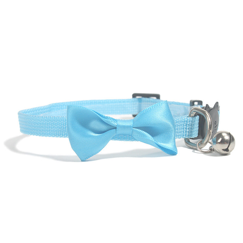 New Comfy, Pet Bow Collar Nylon Ribbon Multi-color Adjustable With Bell Pet Decorations - CyberLLC