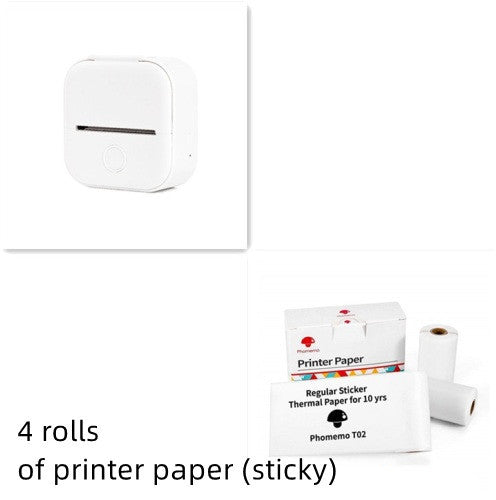 Portable Bluetooth Mini Thermal Label Printer, Perfect for Photos, Price Tags, and Student Projects