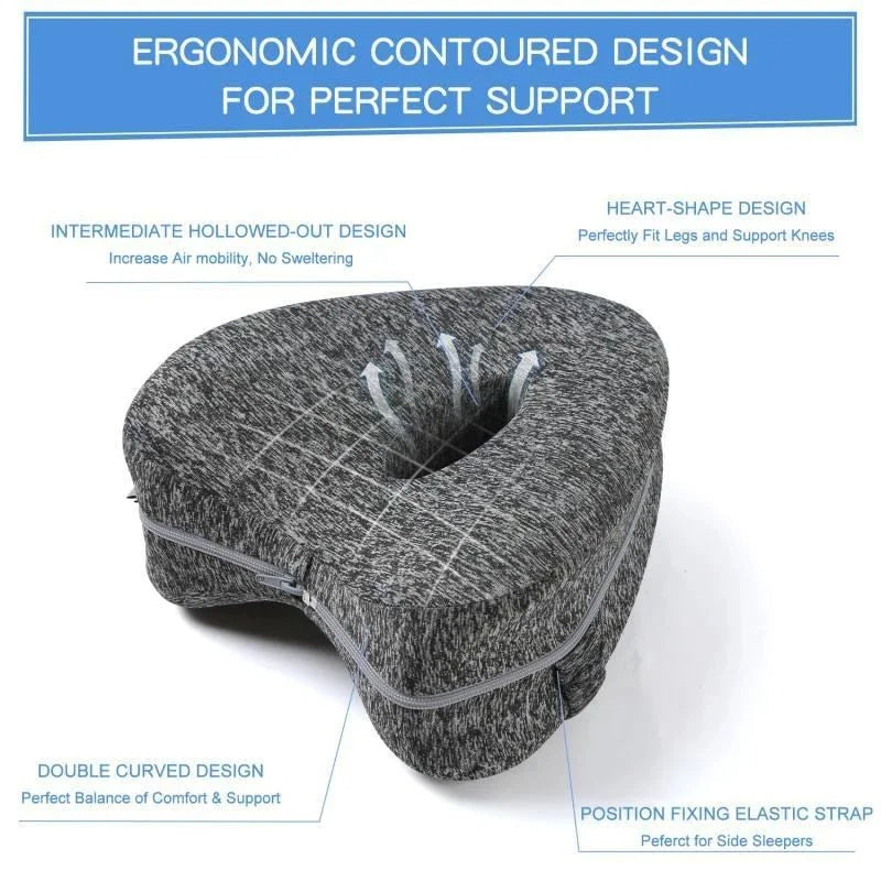 Heart-Shaped Memory Foam Leg Pillow Beautiful Leg Pillow - CyberLLC