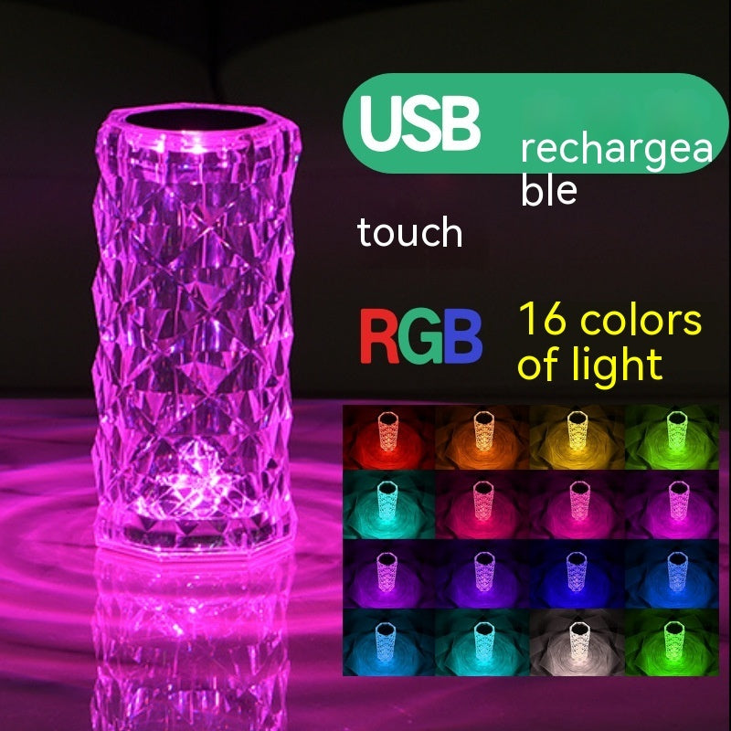 Crystal Rose Lamp Atmosphere Creative Led Table Lamp - CyberLLC